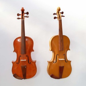 classical violin and barocque violin 